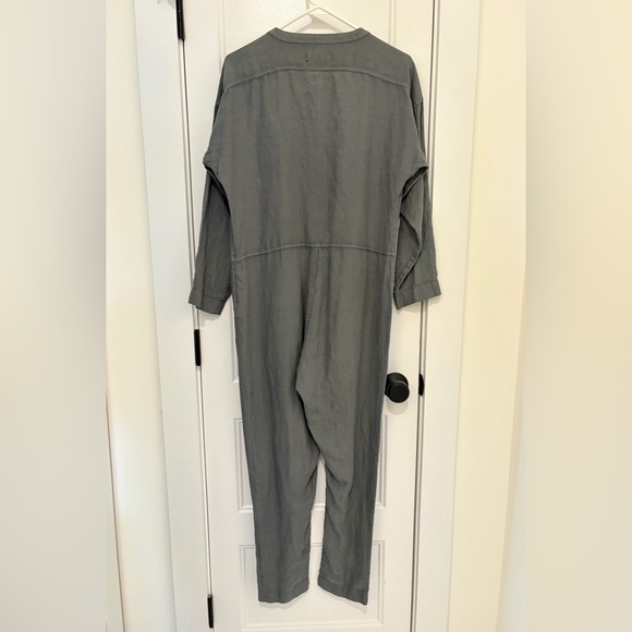 Outerknown Retrograde Linen Jumpsuit, Gray - Picture 6 of 13